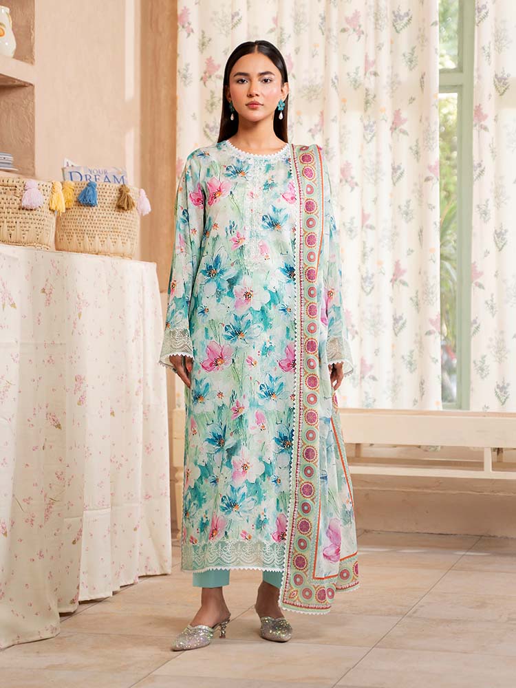 SAYA BY BRENISH UN-STITCHED LAWN | D-12