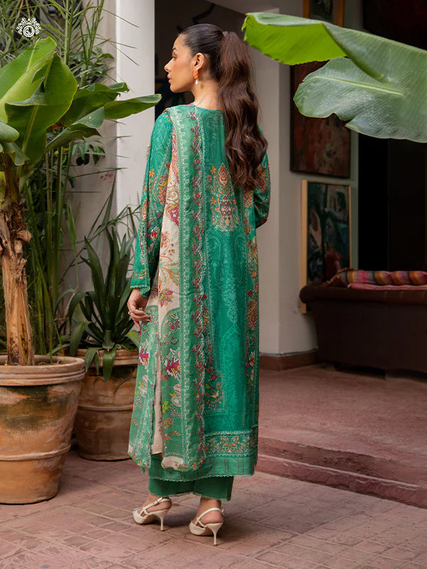 Akira By Gulljee Printed Embroidered Lawn Collection - D4