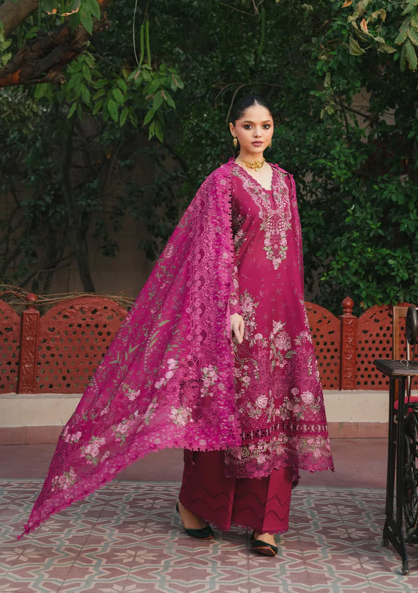 EK FASANA BY KAHF UN-STITCHED 3PC | KLB-7A NAVELI