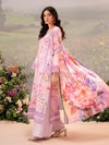 CHIKANKARI 3-Piece Unstitched Digital Printed Lawn Suit