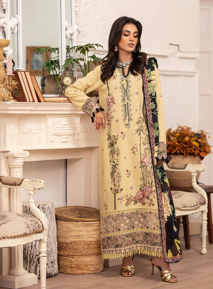 MERAKI BY ROHEENAZ FALL WINTER UN-STITCHED 3PC-EVIE