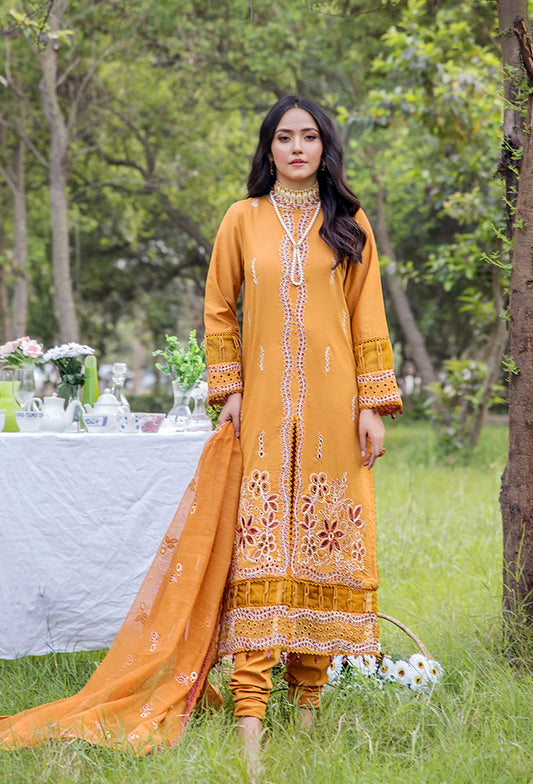 MAAH RUK LAWN EMBROIDERED UN-STITCHED BY HUMDUM-MR-04