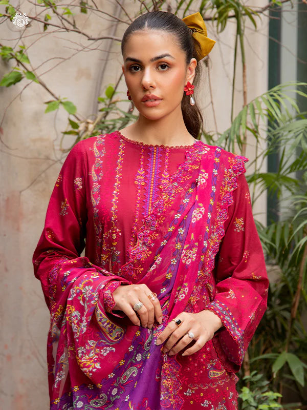 Akira By Gulljee Printed Embroidered Lawn Collection - D5