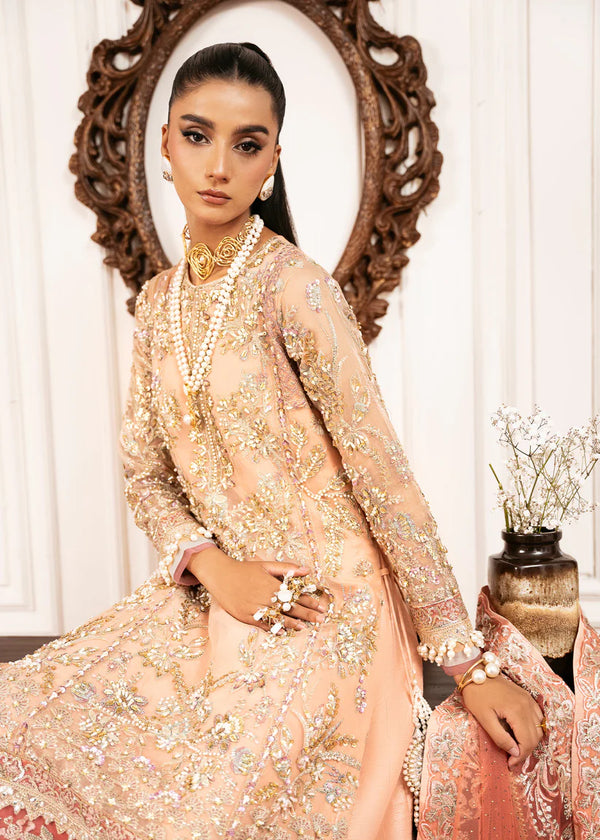 INAYAT ALIF BY AJR LUXURY WEDDING UN-STITCHED 3PC| SUN-KISSED