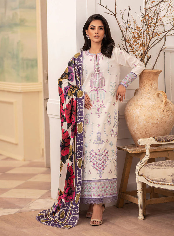 MERAKI BY ROHEENAZ FALL WINTER UN-STITCHED 3PC-HAILEE