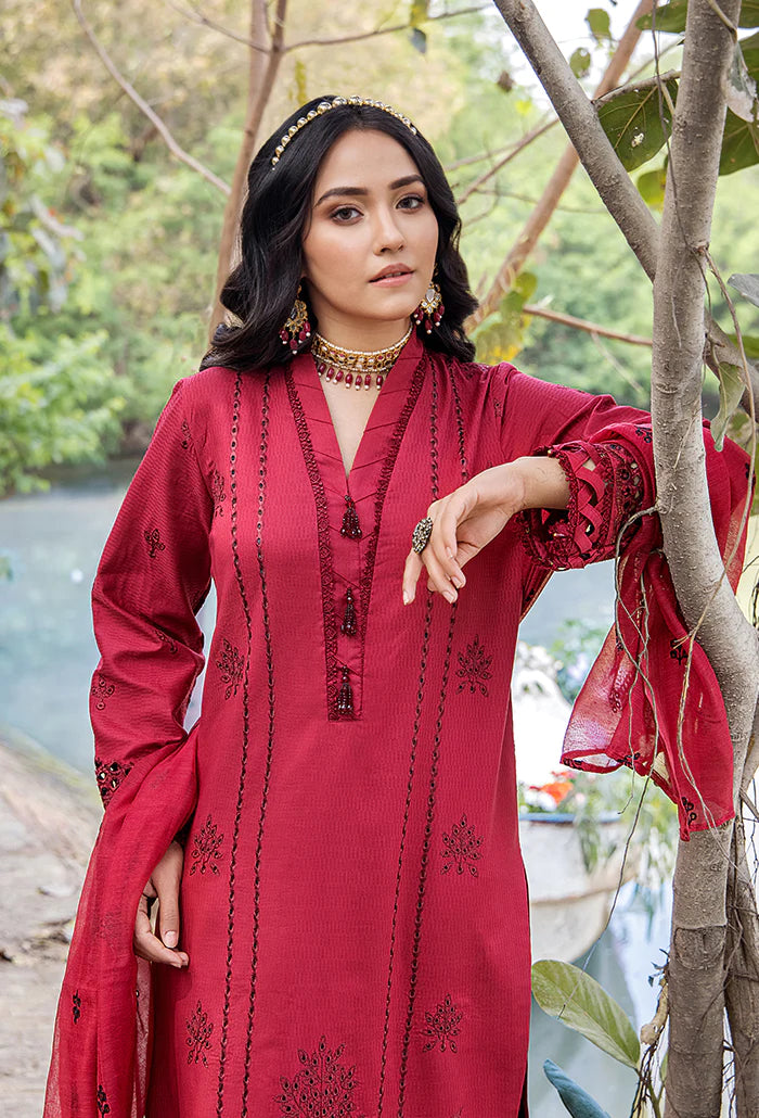 MAAH RUK LAWN EMBROIDERED UN-STITCHED BY HUMDUM-MR-05