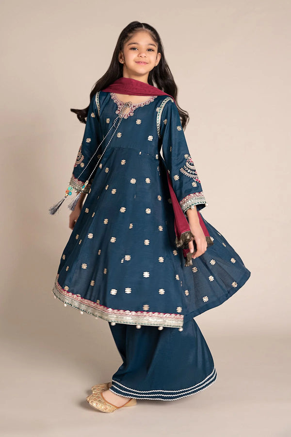 M KIDS BY MARIA B 2025 MKD-EF25-07 TEAL