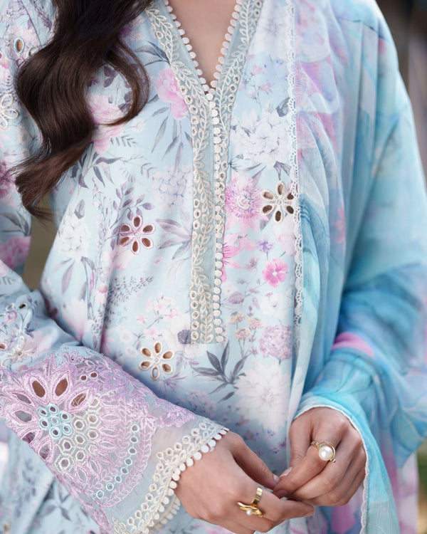 NEESHAY SUMMER LINES PRINTKARI LUXURY LAWN '26-FLEURIE
