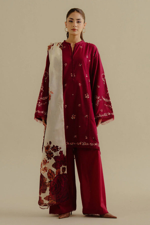 COCO BY ZARA SHAHJAHAN UN-STITCHED 3PC | Yana-4B