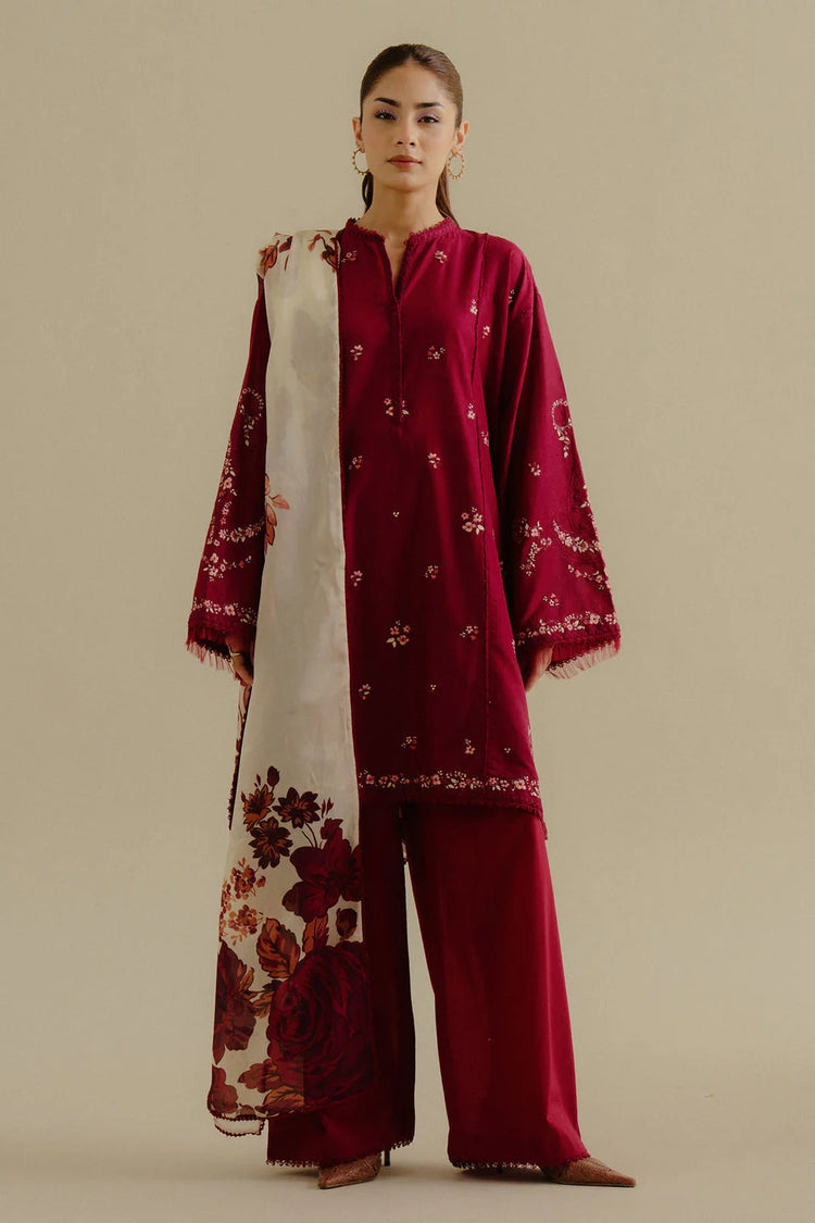 COCO BY ZARA SHAHJAHAN UN-STITCHED 3PC | Yana-4B