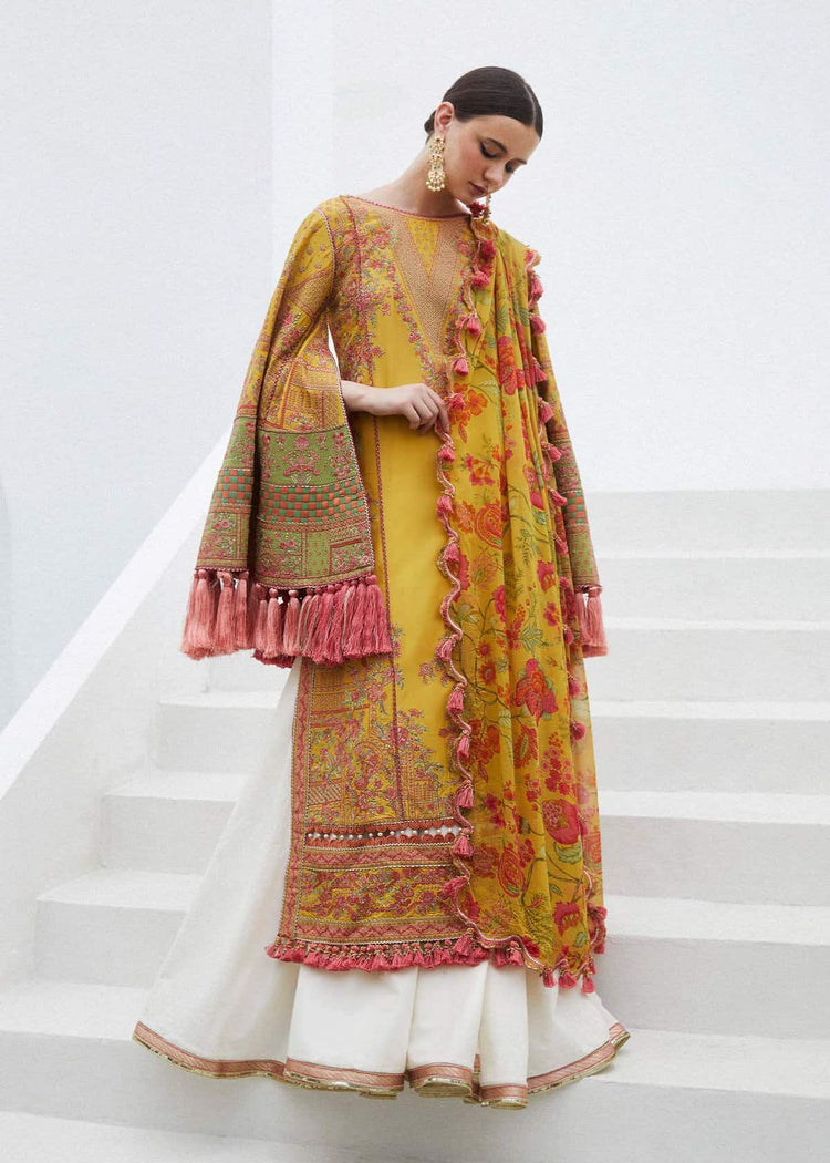 HUSSAIN REHAR LUXURY LAWN| UNSTITCHED 3PC|EUPHORIA