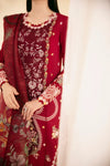 QLINEKARI BY QALAMKAR UN-STICHED 3PC|SQ-04 LARMINA