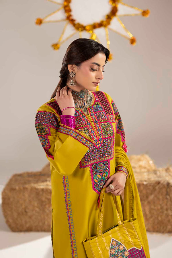 PHULKAARI 2005 LIME YELLOW