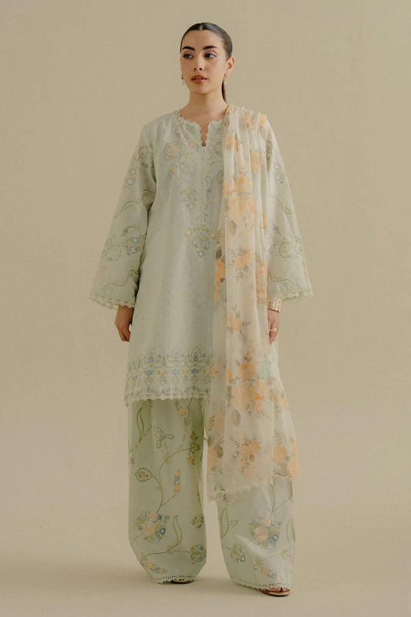 COCO BY ZARA SHAHJAHAN UN-STITCHED 3PC | ELVA-1B