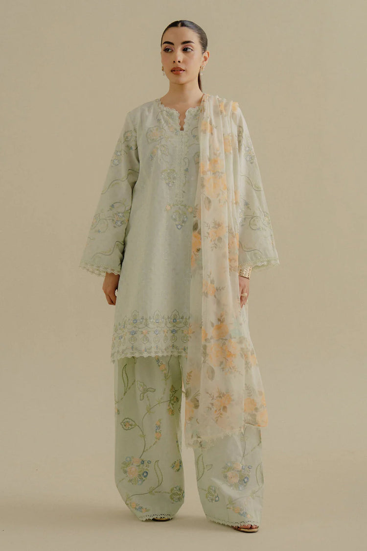 COCO BY ZARA SHAHJAHAN UN-STITCHED 3PC | ELVA-1B