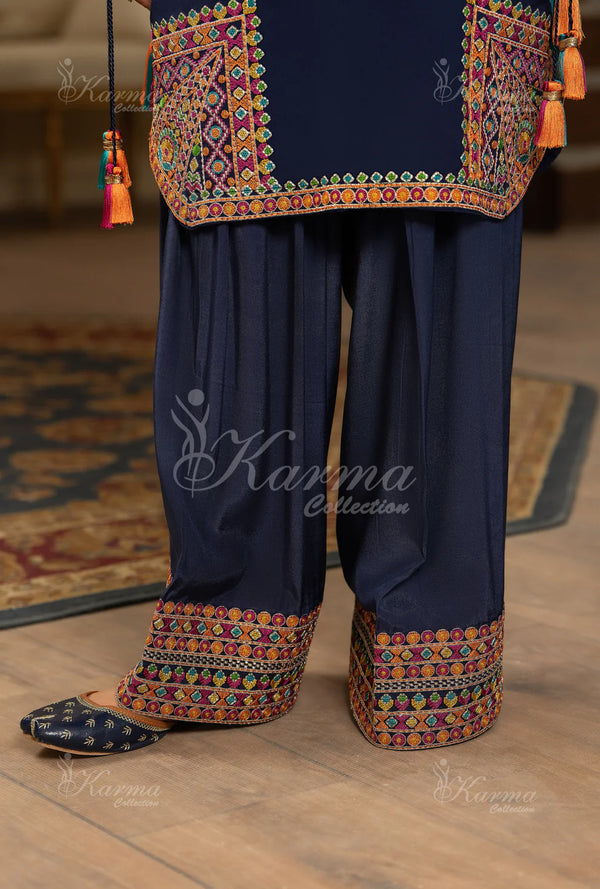 ROOHI KARMA- Navy Blue