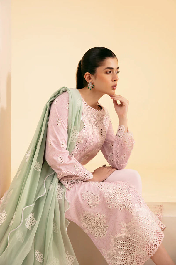 QLINEKARI BY QALAMKAR UN-STICHED 3PC|SQ-02 ASEMA