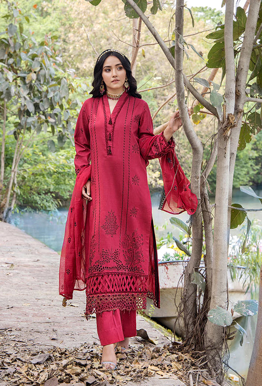 MAAH RUK LAWN EMBROIDERED UN-STITCHED BY HUMDUM-MR-05