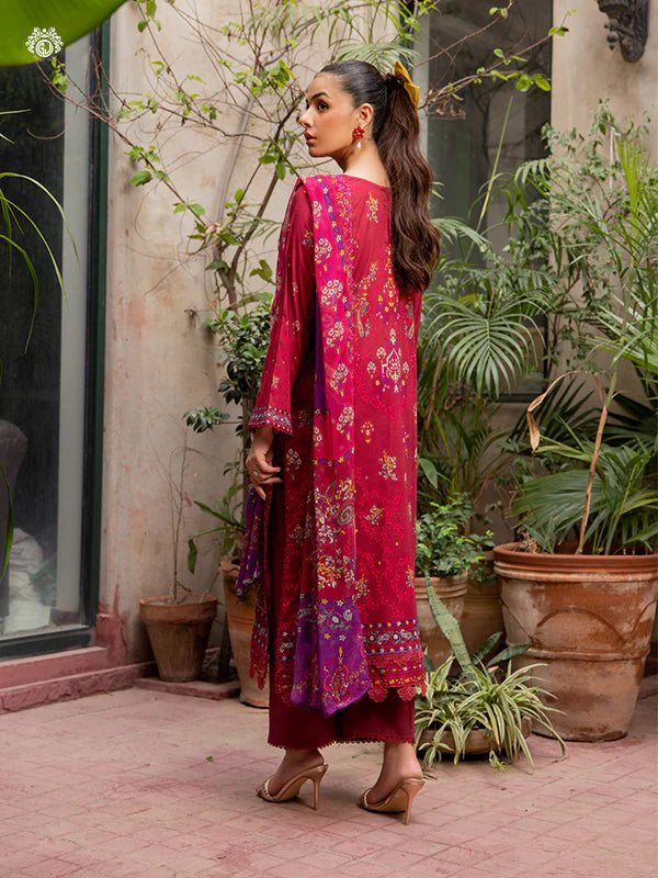 Akira By Gulljee Printed Embroidered Lawn Collection - D5