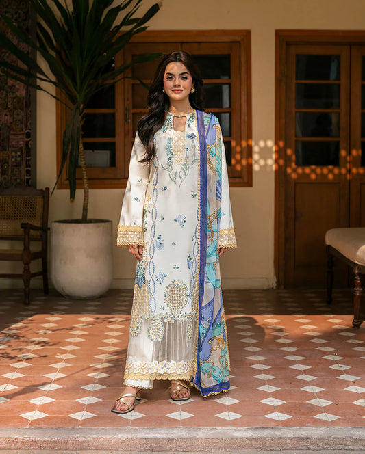 AASHIYANA BY ROHEENAZ UN-STITCHED 3PC | Zoya