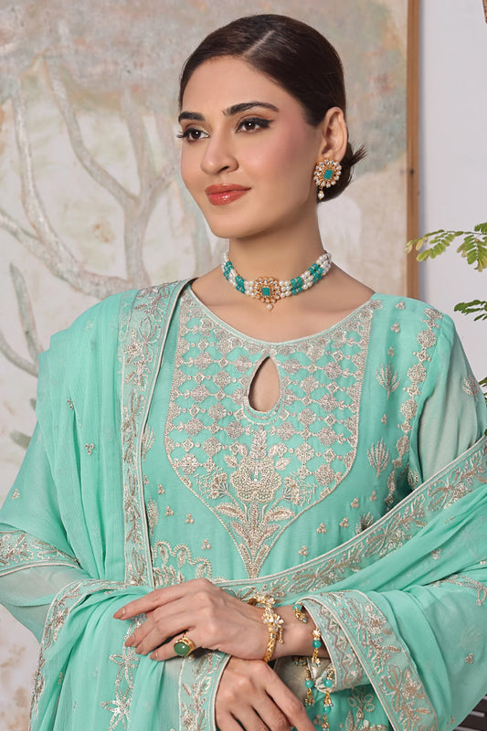 Fleur By Soghat Unstitched 3 Piece Festive Emb Luxury Chiffon Collection'2024-SF-05