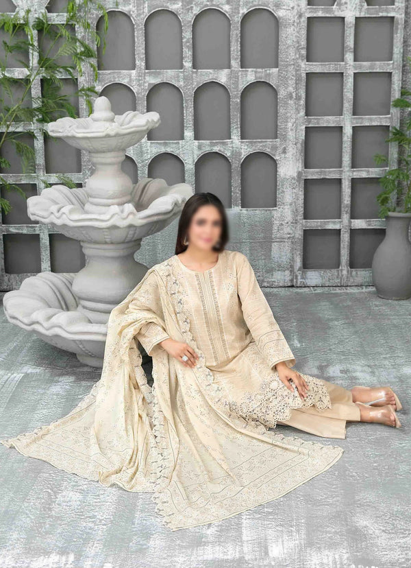 Sameeha Emb Paste Print Cutwork Dupatta By Tawakkal Fab D-1920