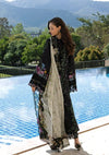 ELAF SIGNATURE EMBROIDERED LAWN 3PC | BLACK THRONE