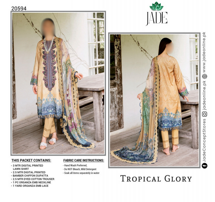 JADE TROPICAL GLORY LAWN-J-20594