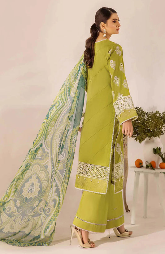 Adans Libas Embroidered Lawn Unstitched 3 Piece Suit - 4776
