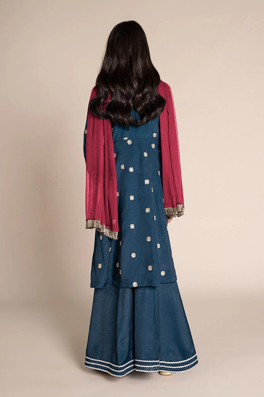 M KIDS BY MARIA B 2025 MKD-EF25-07 TEAL