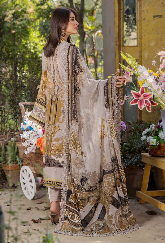 JASMINE UN-STITCHED LAWN  ADAN LIBAS -2364