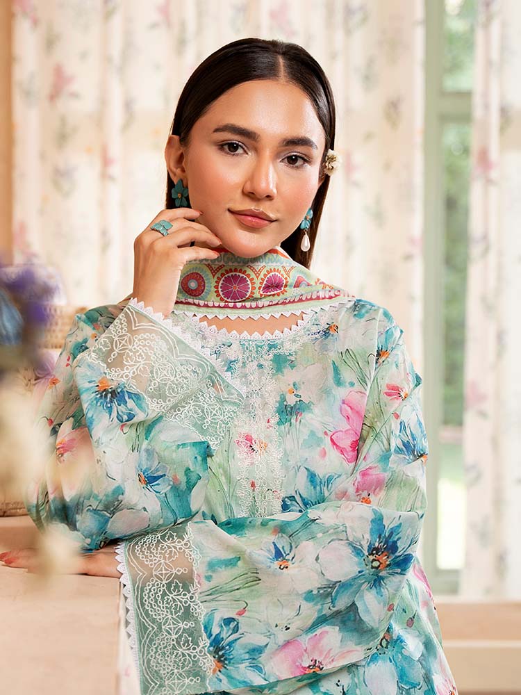 SAYA BY BRENISH UN-STITCHED LAWN | D-12