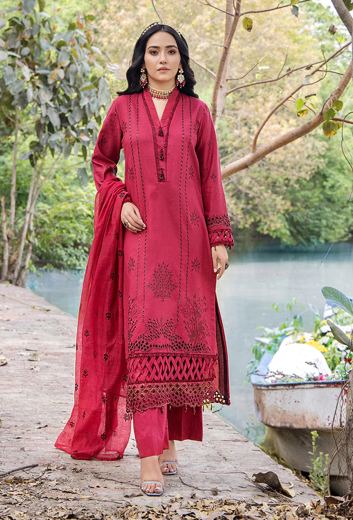 MAAH RUK LAWN EMBROIDERED UN-STITCHED BY HUMDUM-MR-05