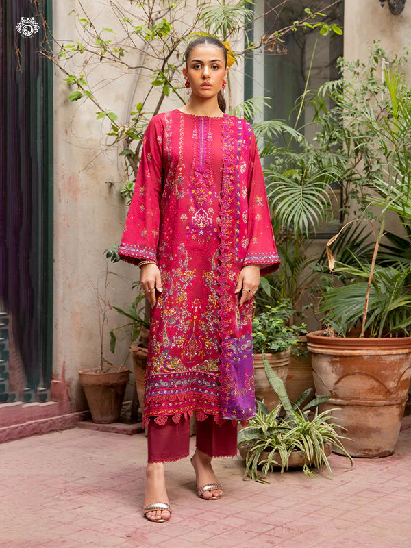 Akira By Gulljee Printed Embroidered Lawn Collection - D5
