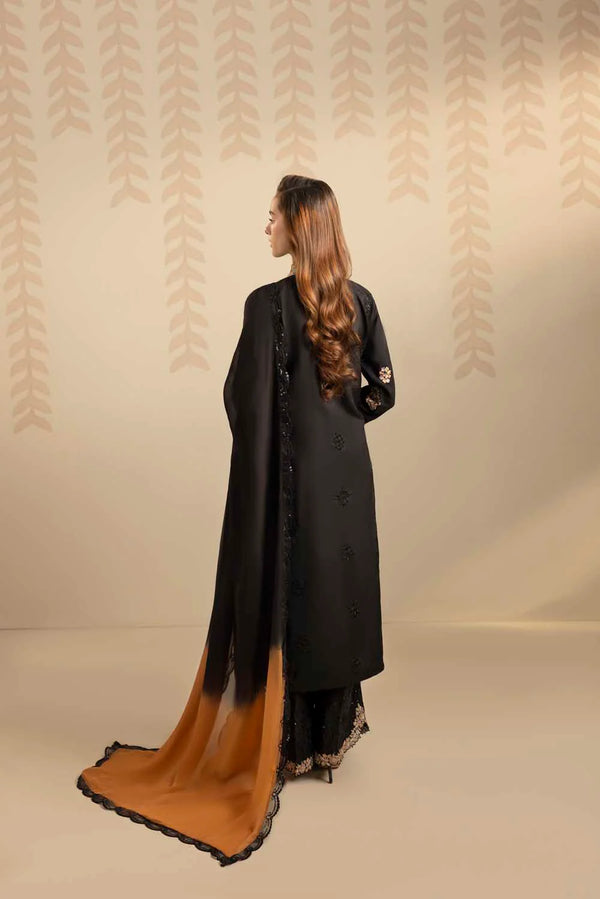 ZARDOZI SILK- BLACK