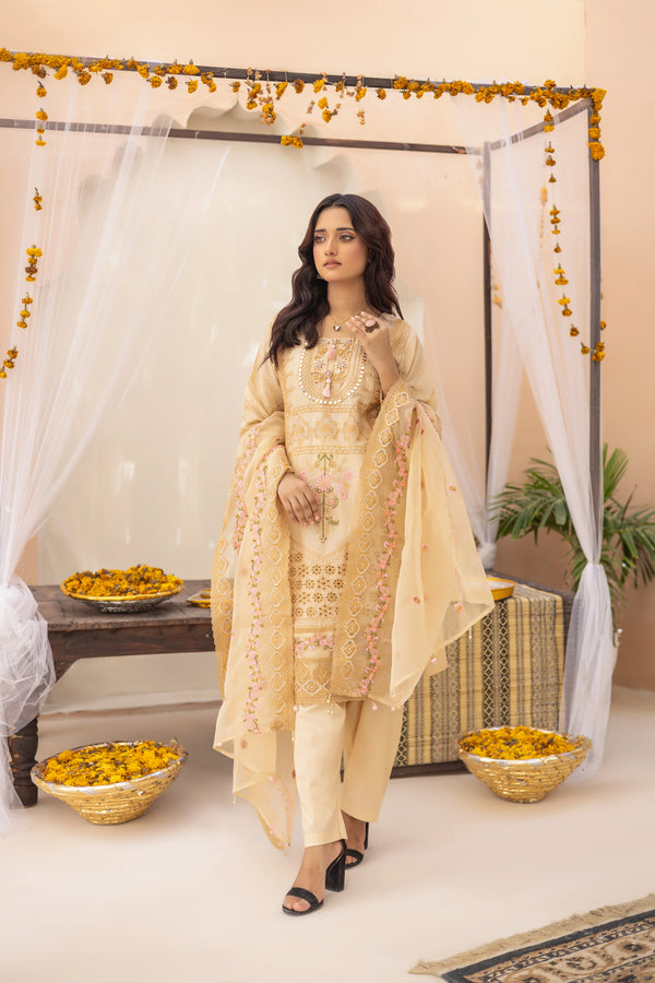 GEORGIA SEMI-STITCHED LAWN BY ZAINAB FAZLANI - KHUSBOO