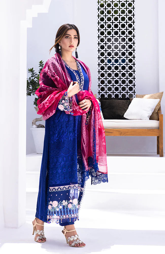 RUNGKARI EMBROIDERED LAWN UN-STITCHED 3PC BY MAHIYMAAN - A06