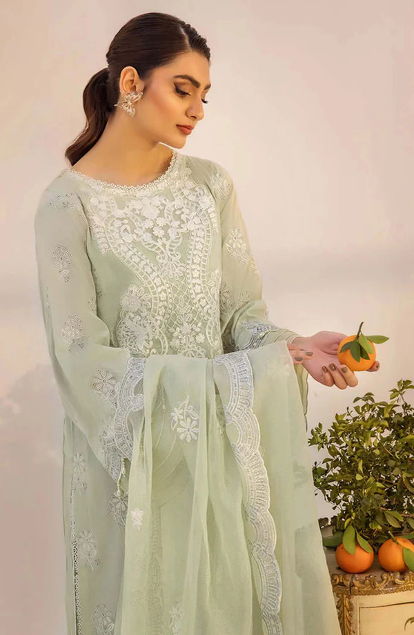 Adans Libas Embroidered Lawn Unstitched 3 Piece Suit - 4775
