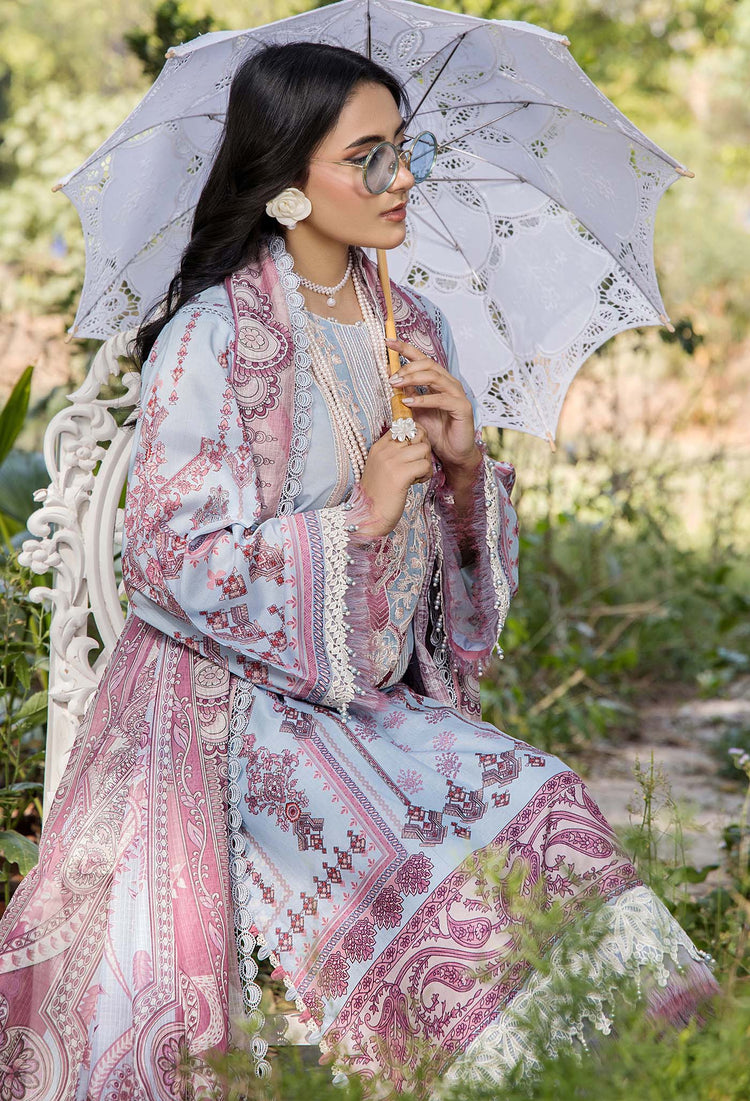 JASMINE UN-STITCHED LAWN  ADAN LIBAS -2365