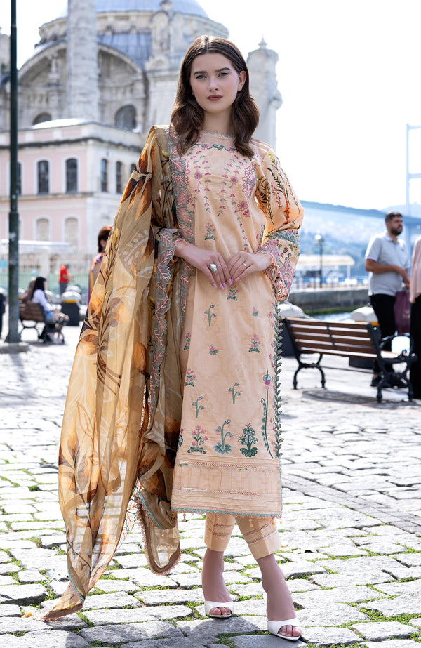 SUNSHINE BLOOM BY ALZOHAIB UN-STITCHED 3PC | D-06
