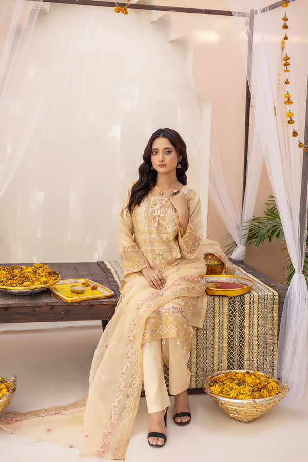 GEORGIA SEMI-STITCHED LAWN BY ZAINAB FAZLANI - KHUSBOO