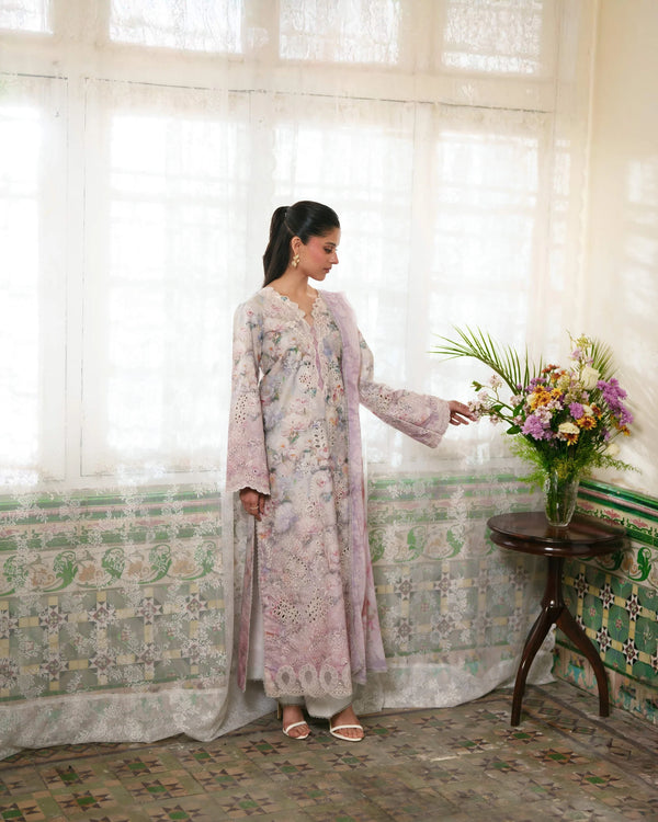 NEESHAY SUMMER LINES PRINTKARI LUXURY LAWN '26-BLUSHE