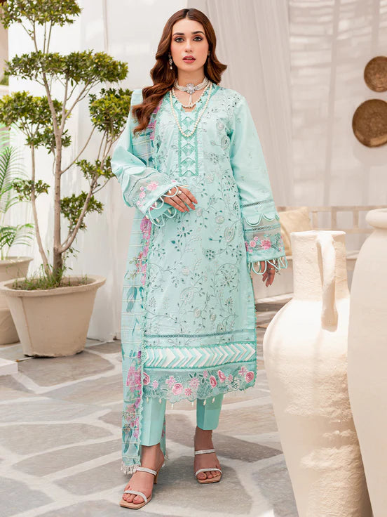 DASTAK FESTIVE LAWN UN-STITCHED BY PARISHAY -DF-08