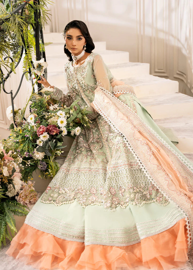 INAYAT ALIF BY AJR LUXURY WEDDING UN-STITCHED 3PC| TEEL-TALE