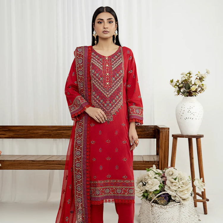 ANQARA BY ZAINAB FAZLANI UN-STITCHED 3PC | Leila