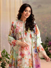 CHIKANKARI 3-Piece Unstitched Digital Printed Lawn Suit