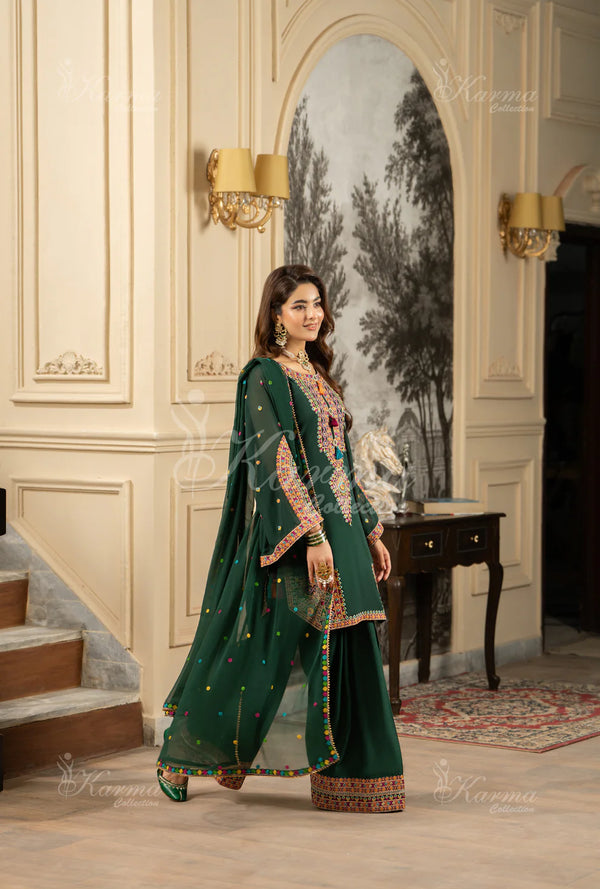 ROOHI KARMA- Emerald Green