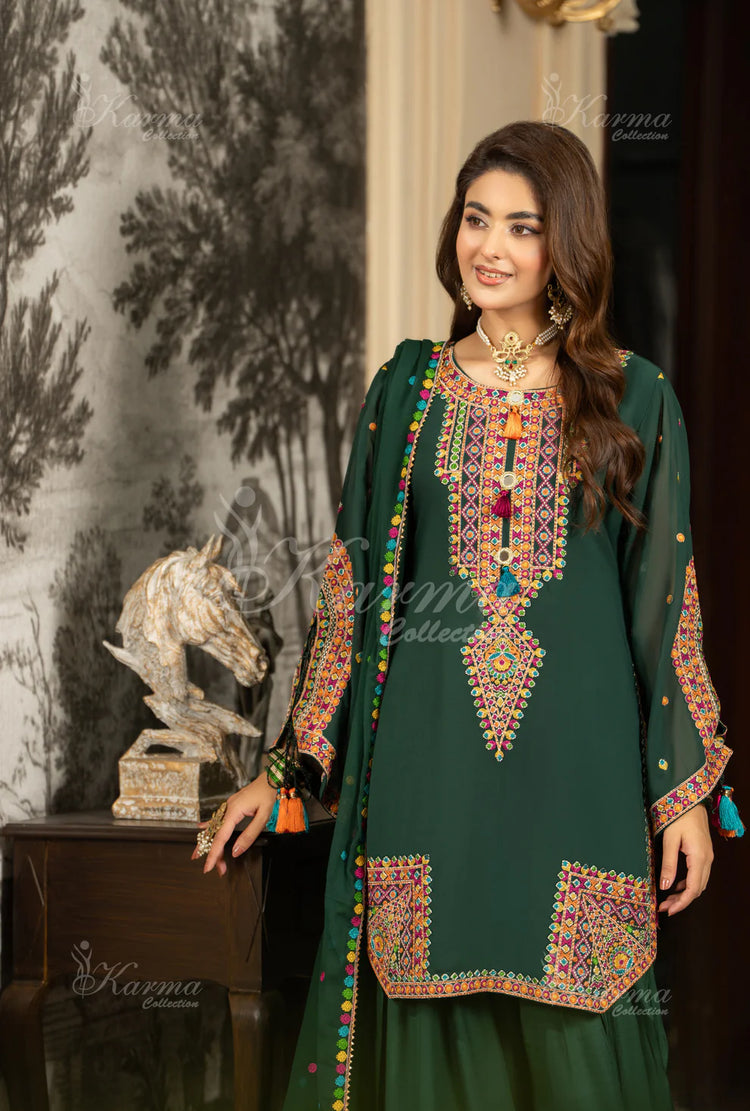 ROOHI KARMA- Emerald Green