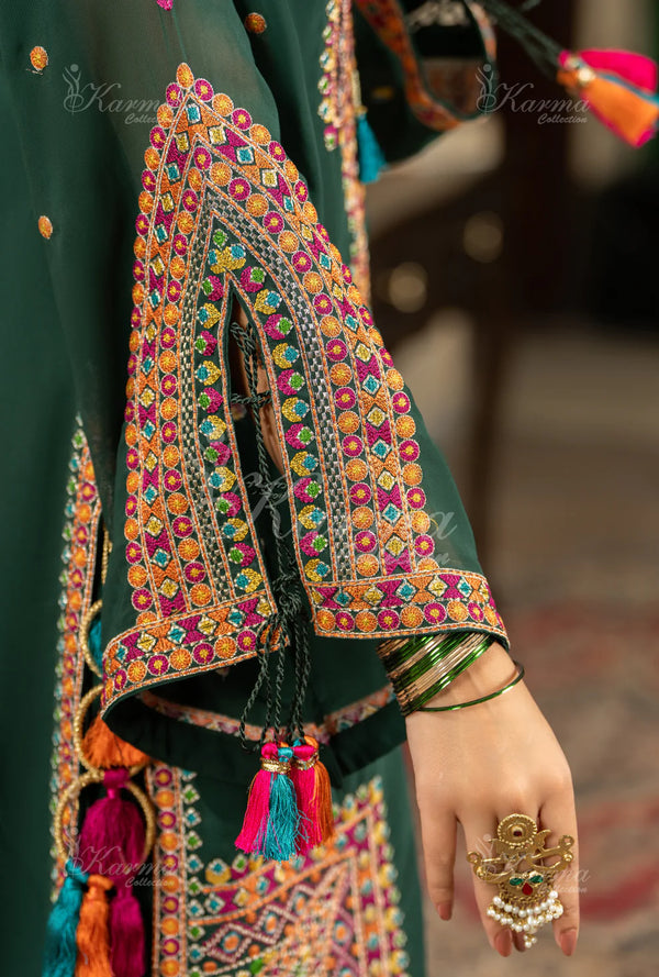ROOHI KARMA- Emerald Green