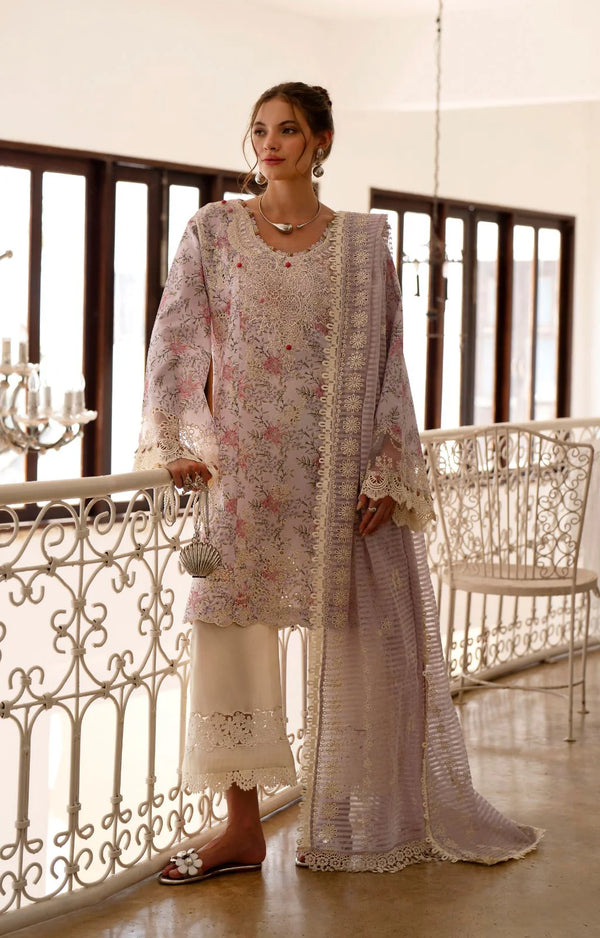 AJR Printkari 25 Lawn | Pearl